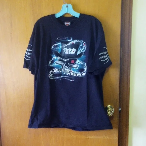 Harley-Davidson XL Vintage Collectible Beefy T Biker Shirt. Las Vegas, Nevada - Picture 2 of 7